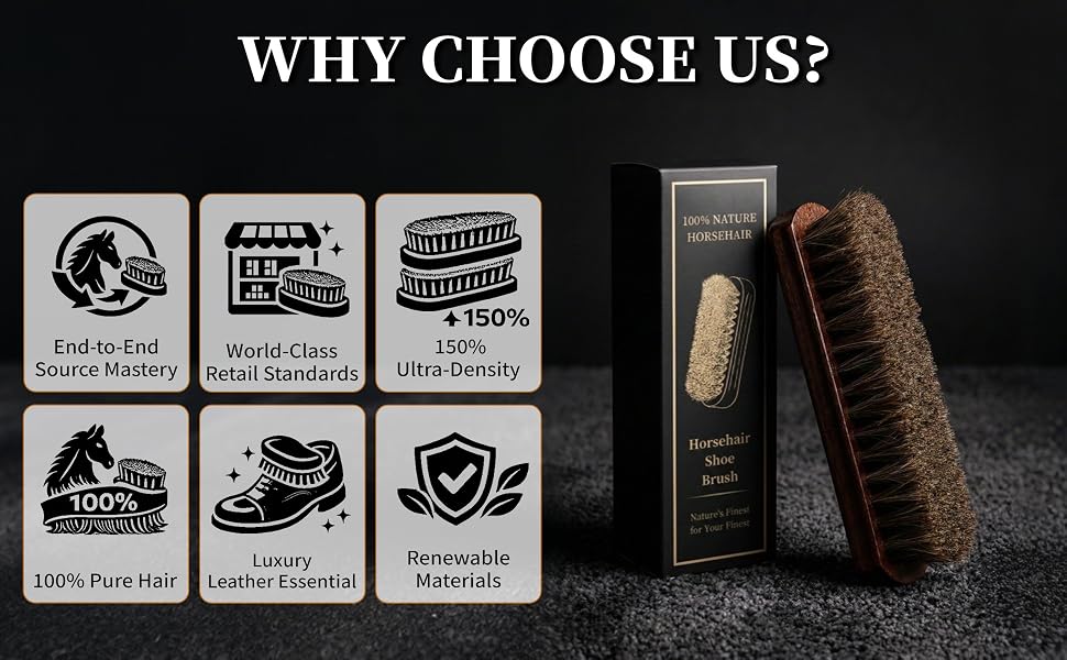 Horse Hair Shoe Brush