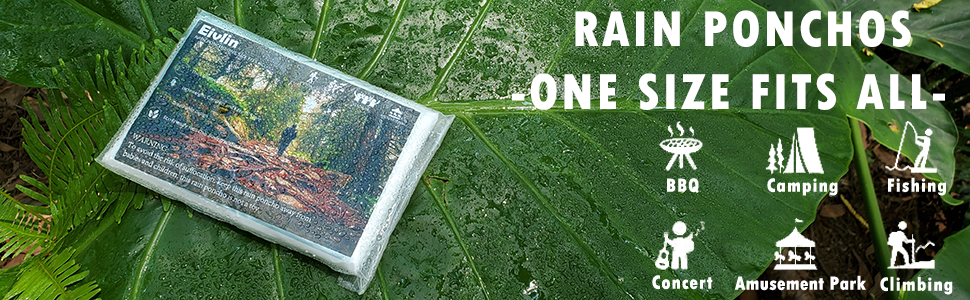 rain ponchos