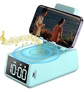 Deeyaple Gifts for Men/Women 3 in 1 Wireless Bluetooth Speaker with Loud Alarm Clock Cell Phone S...