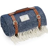 Waterproof Picnic Blankets- Extra Large Outdoor Blanket Foldable, Beach Blanket with PU Handles, ...