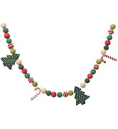Glaciart One Christmas Tree Felt Ball Garland - Pompom Holiday Decoration Hand-Made from Natural ...