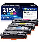 Quomo 215A Toner Cartridges Set with Chip Replacement for HP 215A W2310A W2311A W2312A W2313A Com...