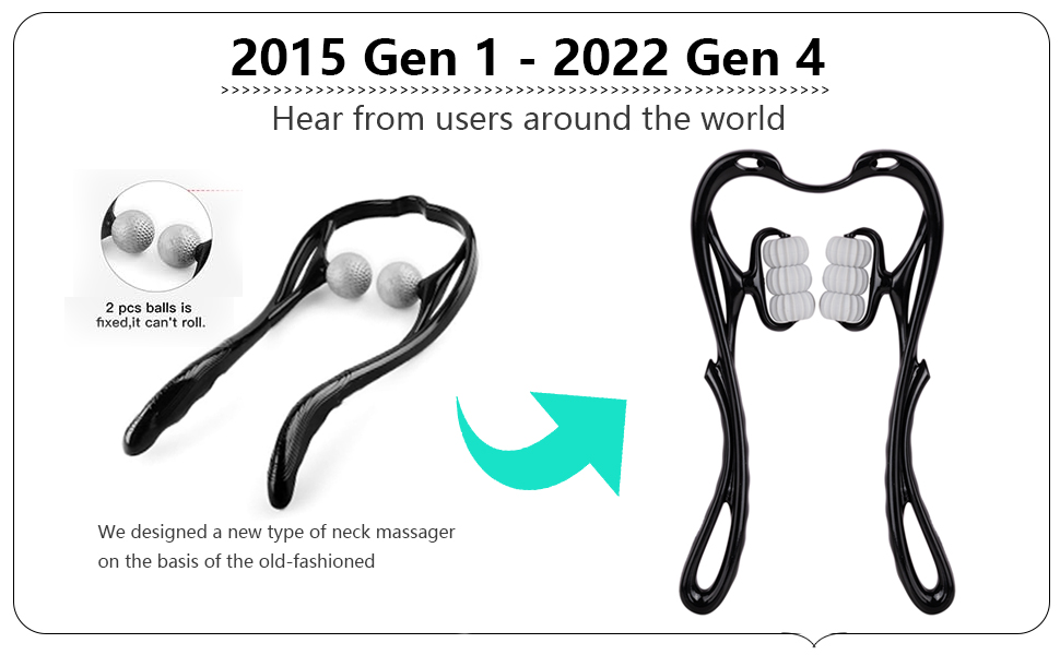 Manual neck massager upgrade