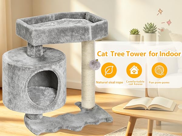 cat tree; cat tower; cat tree tower; cat tower with scratching post; cat trees; cat tree for indoor