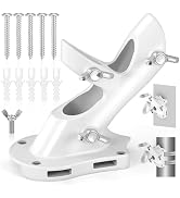 Flag Pole Holder, Anovo Flag Pole Brackets Mount Outside House Heavy-Duty Aluminum Metal Rust Pro...