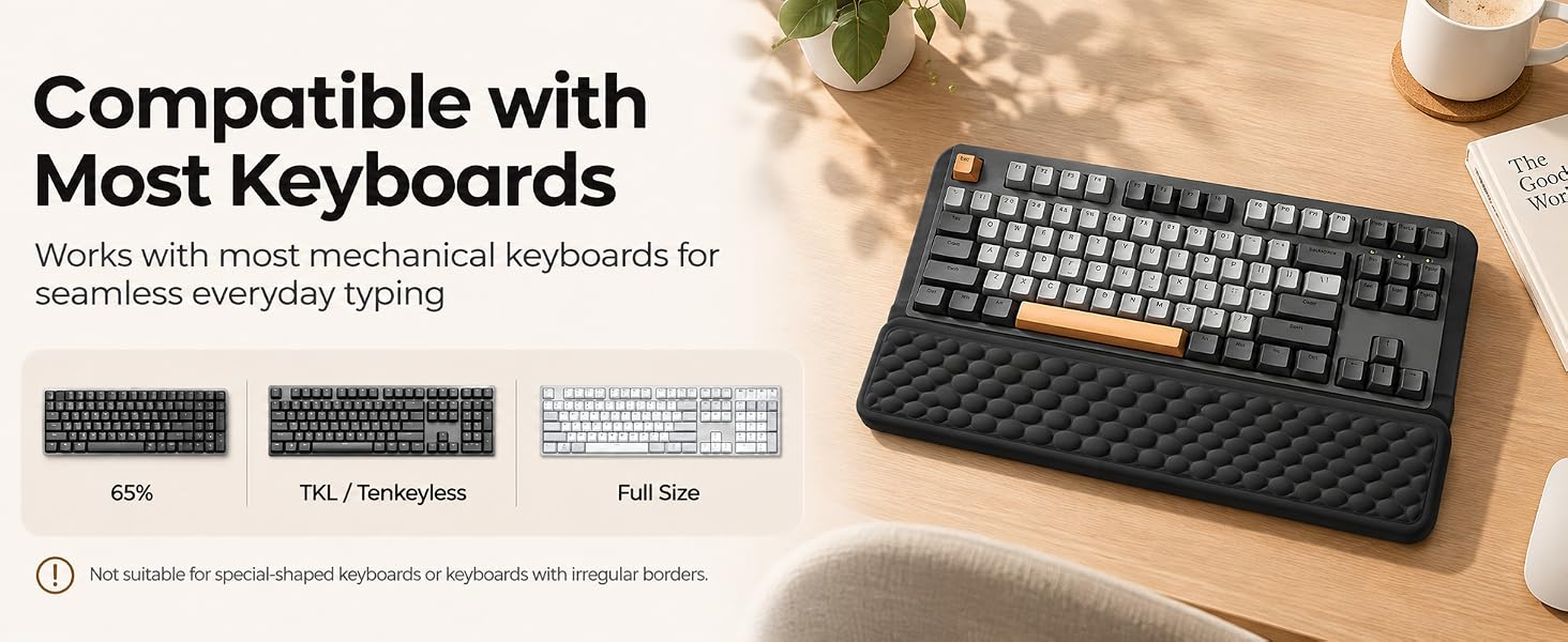 Compatible with Most Keyboards