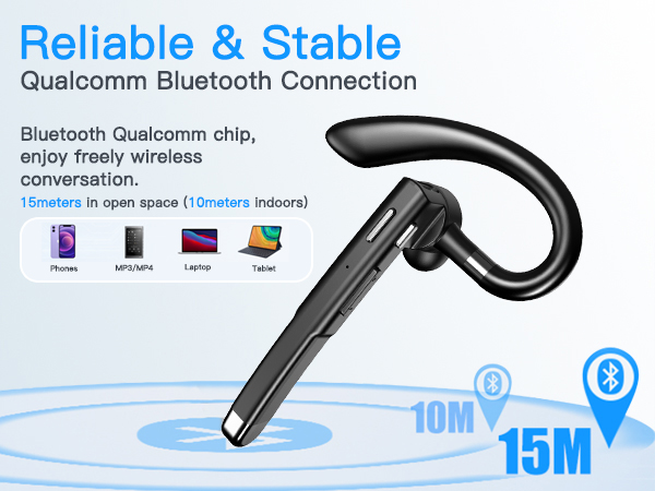 Bluetooth 5.3 chip, compatible with most Bluetooth devices (iOS/Android/Windows)