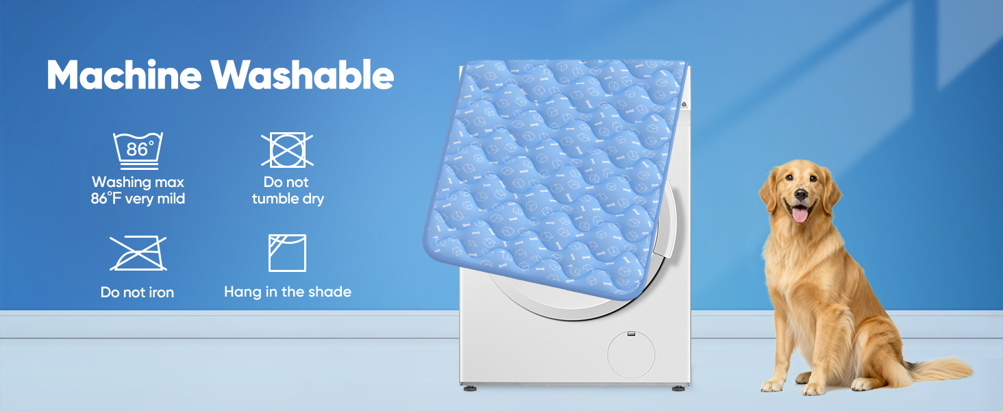 Machine Washable Washing max 30°C very mild Do not tumble dry Do not iron Hang in the shade