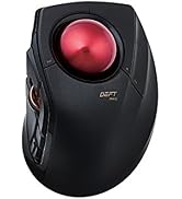 ELECOM DEFT PRO Trackball Mouse, Wired, Wireless, Bluetooth 3 Types Connection, Ergonomic Design,...