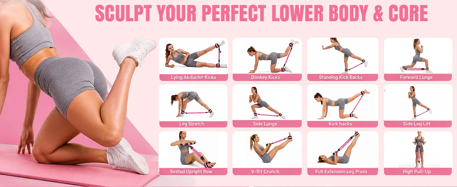 Upgraded Multifunction Pedal Resistance Band