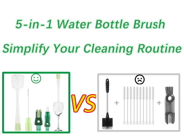 water bottle brushes