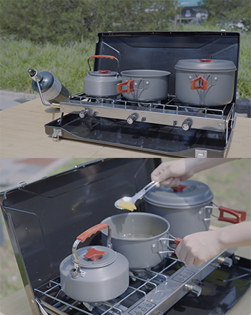 PORTABLE CAMPING STOVE 3 BURNER