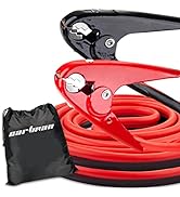 CARTMAN 2 Gauge 20Feet Jumper Cable 800AMP Heavy Duty Booster Cables with Carry Bag