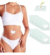 Paw Legend 54 Pcs Disposable Castor Oil Pack Wrap for Belly Button Patch Organic Cotton Self-Adhe...