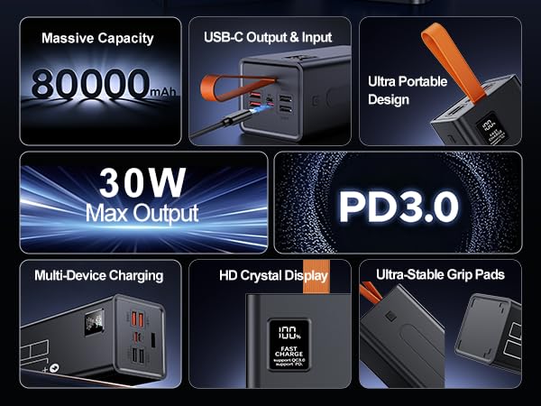 80000mAh power bank