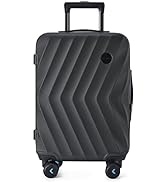 BAGSMART Carry On Suitcase, PC Hardside, 22x14x9 Airline Approved, 20 Inch Carryon Luggage with S...