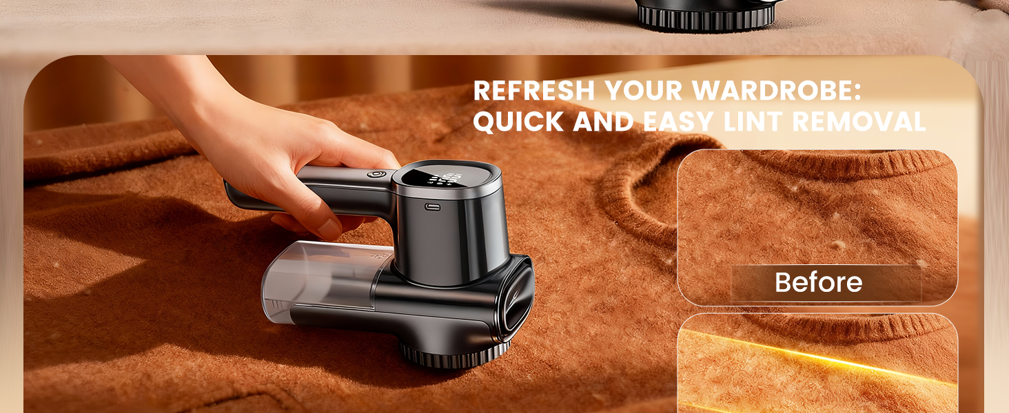 REFRESH YOUR WARDROBE: QUICK AND EASY LINT REMOVAL