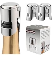 Champagne Stoppers for Bottles, Pafusen 2 Pack Champagne Sealer Stopper, Stainless Steel Champagn...