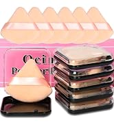 Ocim 6Pcs Triangle Powder Puffs for Face Powder,Soft Velour Makeup Setting Powder Puff with Case,...