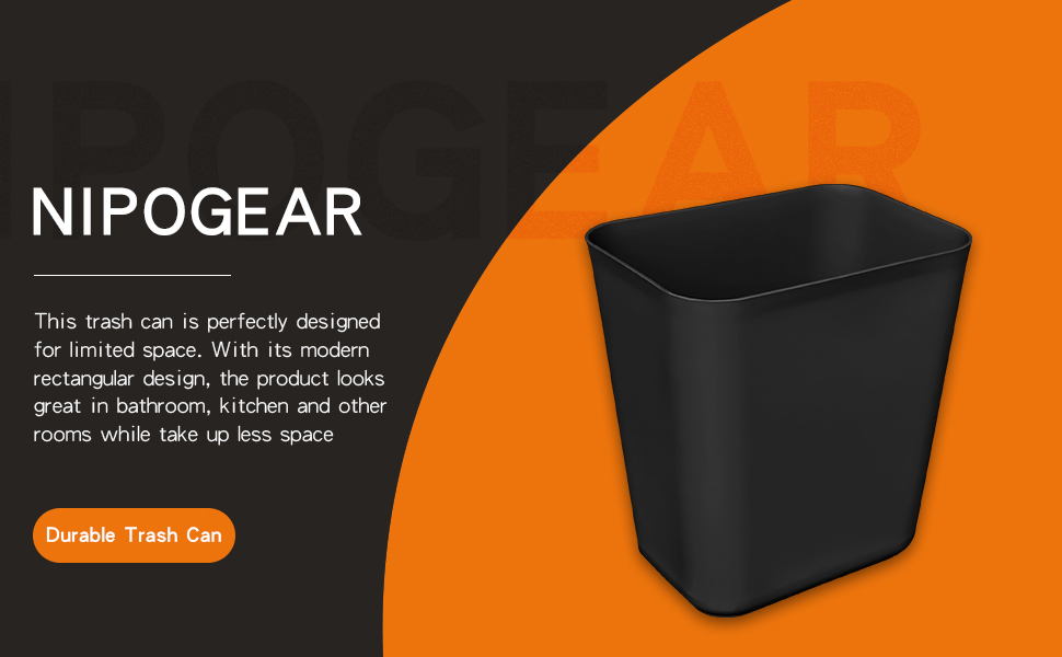 3.2 Gallons Efficient Trash Can Wastebasket-1