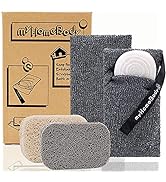 myHomeBody Soap Pocket Exfoliating Soap Saver Pouch | Body Scrubber Sponge, Exfoliator for Bath o...