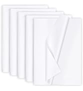 100 Sheets 20"x14" White Wrapping Tissue Paper Bulk for Gift Bags Christmas Weddings Birthday Art...