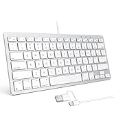 OMOTON Wired Keyboard for Mac Devices ONLY with Dual Interface, Comfortable Typing Angle & Stable...