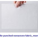 Needle-punched nonwoven fabric, more durable