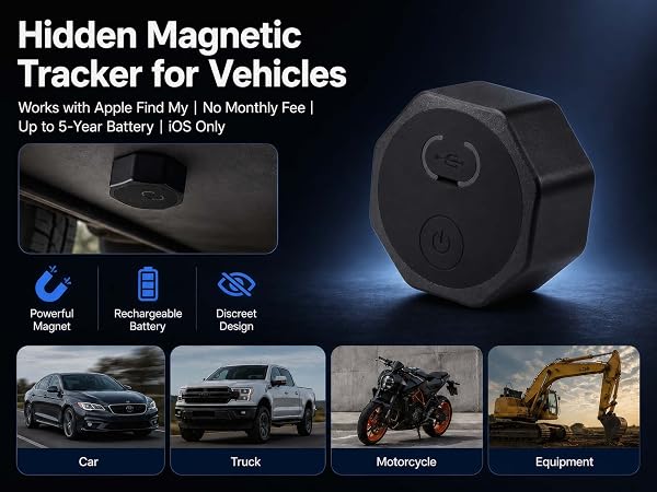 Hidden Magnetic Tracker for Vehicles