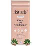 Kitsch Smoothing Castor Oil Liquid Conditioner for Women and Men – Nourishing Hair Conditioner fo...