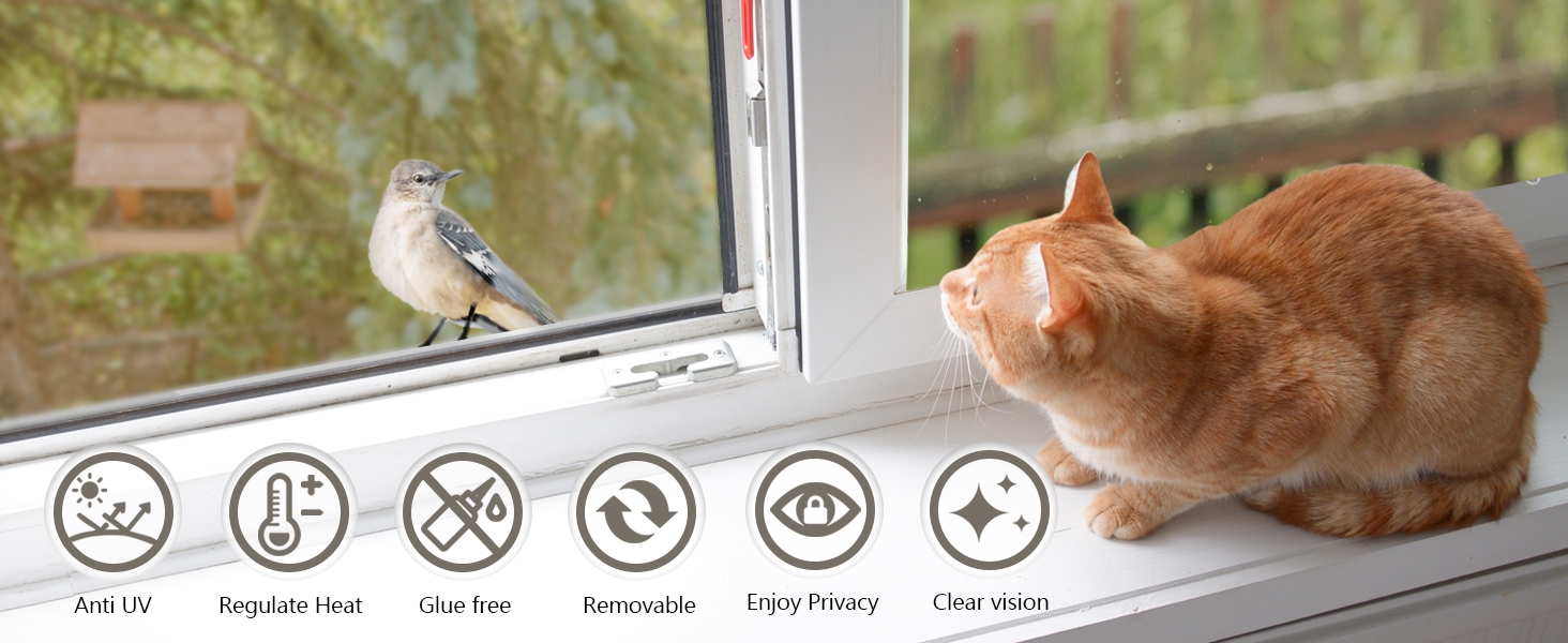 Privacy glass film