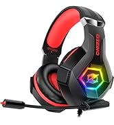Ozeino Gaming Headset for PC, PS4, PS5, Xbox Headset, Gaming Headphones with Noise Cancelling Fle...