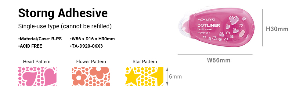 KOKUYO Tape Glue Dot Liner