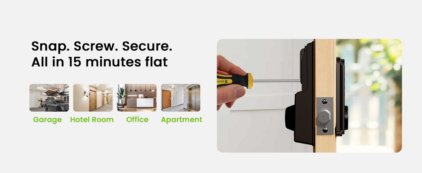 Ghome Smart Deadbolt Lock for Front Door