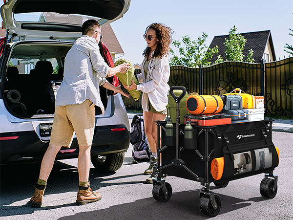 Hikemoon utility transport collapsible wagon cart