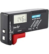 Battery Tester, Battery Volt Tester Digital BT-168D LCD AA/AAA/C/D/9V/1.5V, Testers Battery Teste...