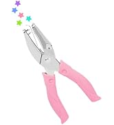 UCEC 1/4" Star Paper Punch, Metal Handheld Star Hole Puncher for Craft | Star Puncher with Soft-H...