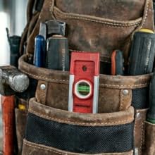 this torpedo tucks neatly into a tool belt pouch showing portability