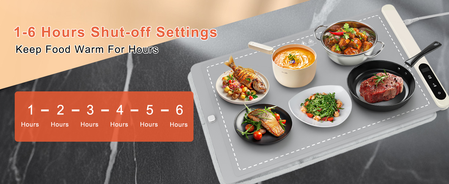 FYY Warming Mat for Food with Heat-Resistant Pad