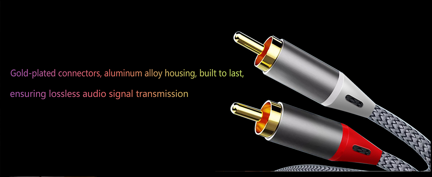 Gold-plated plug, aluminum alloy housing
