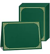 SUNEE 30 Packs Green Certificate Holders for 8.5x11 Award Certificates, Certificate Covers with G...