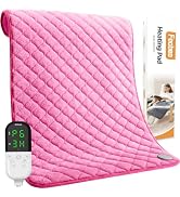 Focbeo King Size Heating Pad for Back 32"x24" Extra Large Heat Pad | Electric Heating Pad for Bac...