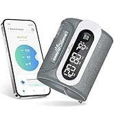 Wireless Bluetooth Blood Pressure Monitor for Home Use: Easy@Home Rechargeable BP Machine with La...