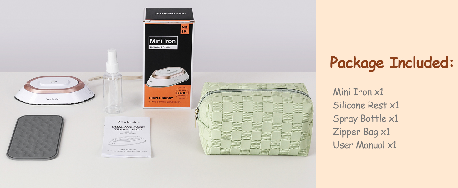 wrinkle remover for clothes compact iron Handy Perfect for The Worldwide overseas Traveler