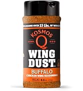Kosmos Q Buffalo Wing Dust - Classic Buffalo Seasoning Powder for Chicken, Popcorn, Fries & More ...