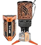 Jetboil Zip 0.8L Portable Fast Boil Stove with Easy-Turn Knob Igniter for Backpacking and Camping...