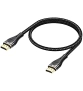 DIOOEER Short HDMI Cable 2FT 10K 8K 4K, HDMI 2.1 Cable 2 Foot 48Gbps | Ultra High Speed Braided H...