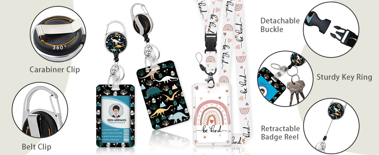 Badge Holder with Lanyard