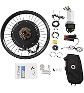 Electric Bike Conversion Kit 72V 2000W 20" Rear Wheel E-Bike Hub Motor Kit with Intelligent Contr...