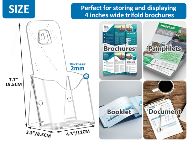 brochure displays